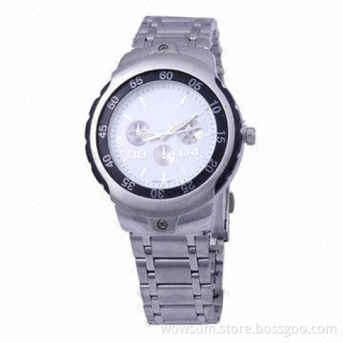 Metal Quartz Watch, PC21 Movement with 30m Waterproof